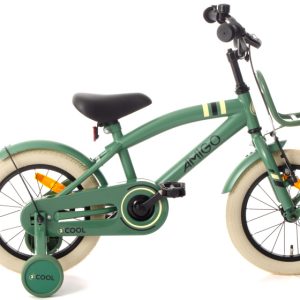 Laagste prijs: AMIGO 2Cool 14 Inch 24 cm Jongens Terugtraprem Groen