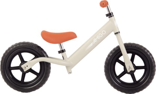 Laagste prijs: AMIGO Hopper Loopfiets 12 Inch Junior Zandbruin
