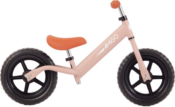 Laagste prijs: AMIGO Hopper Loopfiets 12 Inch Meisjes Roze