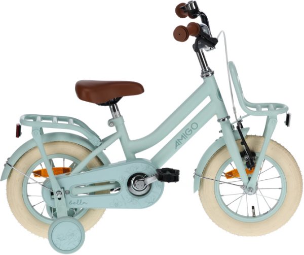 Laagste prijs: AMIGO Bella 12 Inch 21 cm Meisjes Terugtraprem Groen