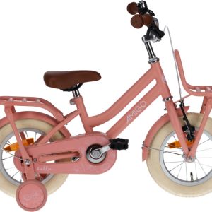 Laagste prijs: AMIGO Bella 12 Inch 21 cm Meisjes Terugtraprem Zalmroze