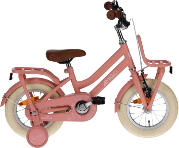 Laagste prijs: AMIGO Bella 12 Inch 21 cm Meisjes Terugtraprem Zalmroze
