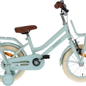 Laagste prijs: AMIGO Bella 14 Inch 24 cm Meisjes Terugtraprem Groen