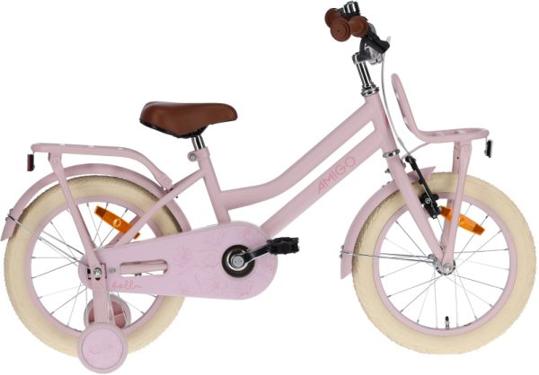Laagste prijs: AMIGO Bella 16 Inch 26 cm Meisjes Terugtraprem Roze