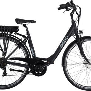 Laagste prijs: AMIGO E Altura D1 28 Inch 49 cm Dames 7V V Brakes Matzwart