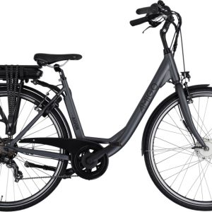 Laagste prijs: AMIGO E Alvor D1 28 Inch 49 cm Dames 7V V Brakes Matgrijs