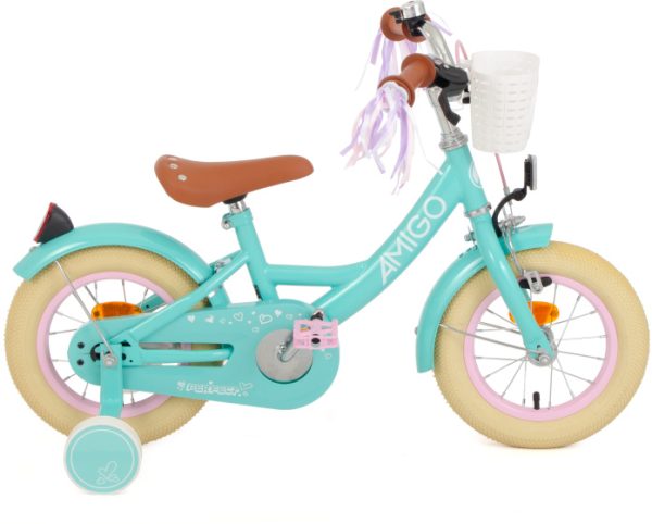 Laagste prijs: AMIGO Perfect 12 Inch 21 cm Meisjes Terugtraprem Turquoise