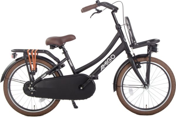 Laagste prijs: AMIGO Sturdy 20 Inch 32 cm Meisjes Terugtraprem Matzwart