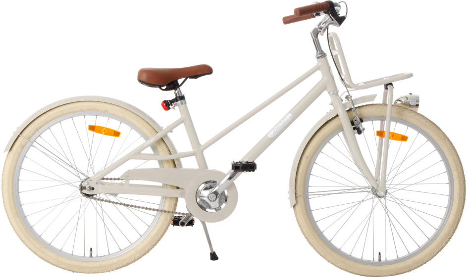 Laagste prijs: AMIGO Urban Aluminium Frame 24 Inch Meisjes Terugtraprem Zandbruin