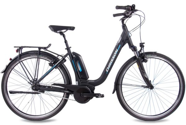 Laagste prijs: Chrisson E Cassiopea 28 Inch 50 cm Dames 7V V Brakes Matzwart