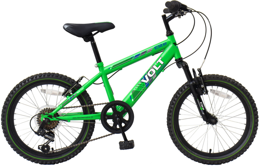 Laagste prijs: Elite Volt 18 Inch 26 cm Jongens 6V V Brakes Groen