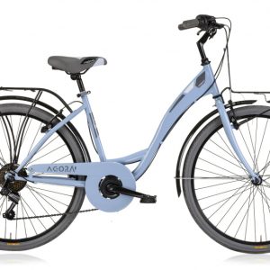 Laagste prijs: MBM Agora 26 Inch 43 cm Dames 6V V Brakes Lichtblauw