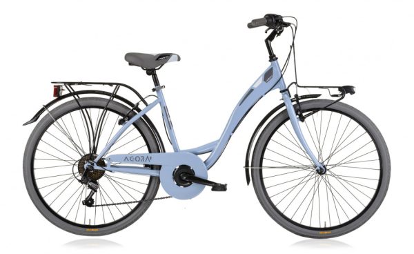 Laagste prijs: MBM Agora 26 Inch 43 cm Dames 6V V Brakes Lichtblauw