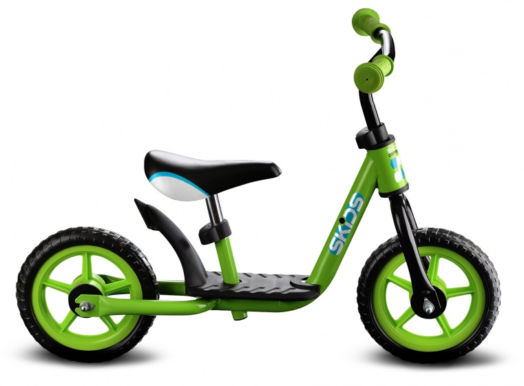 Laagste prijs: Skids Control Loopfiets met 2 wielen 10 Inch Junior Groen/Zwart