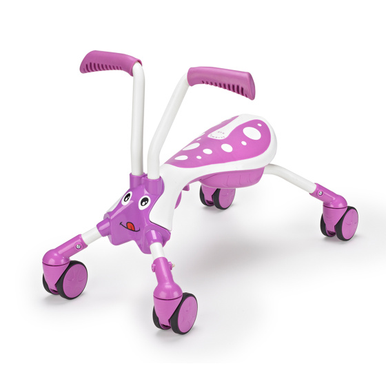 Laagste prijs: The Bugs ScrambleBug Bubblegum Loopfiets met 4 Wielen Junior Roze/Wit