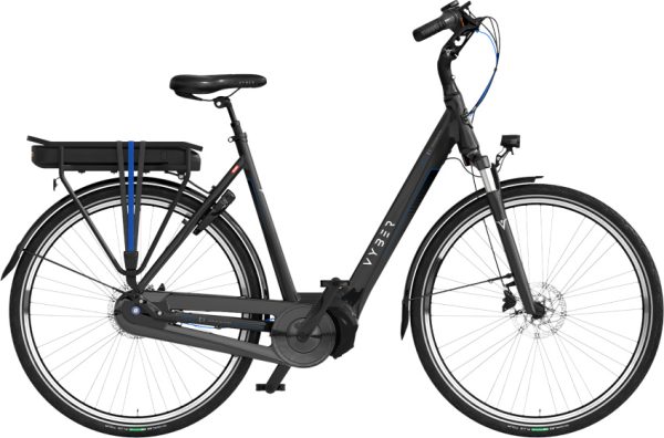 Laagste prijs: Vyber Ride E1 378Wh 28 Inch 49 cm Dames 7V Hydraulische schijfrem Zwart/Blauw