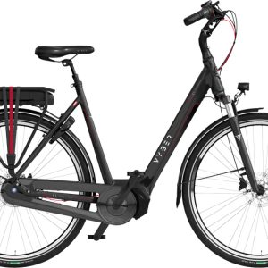 Laagste prijs: Vyber Ride E1 378Wh 28 Inch 57 cm Dames 7V Hydraulische schijfrem Zwart/Rood