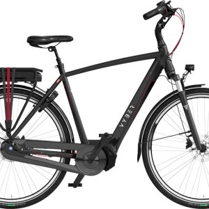 Laagste prijs: Vyber Ride E1 378Wh 28 Inch 61 cm Heren 7V Hydraulische schijfrem Zwart/Rood