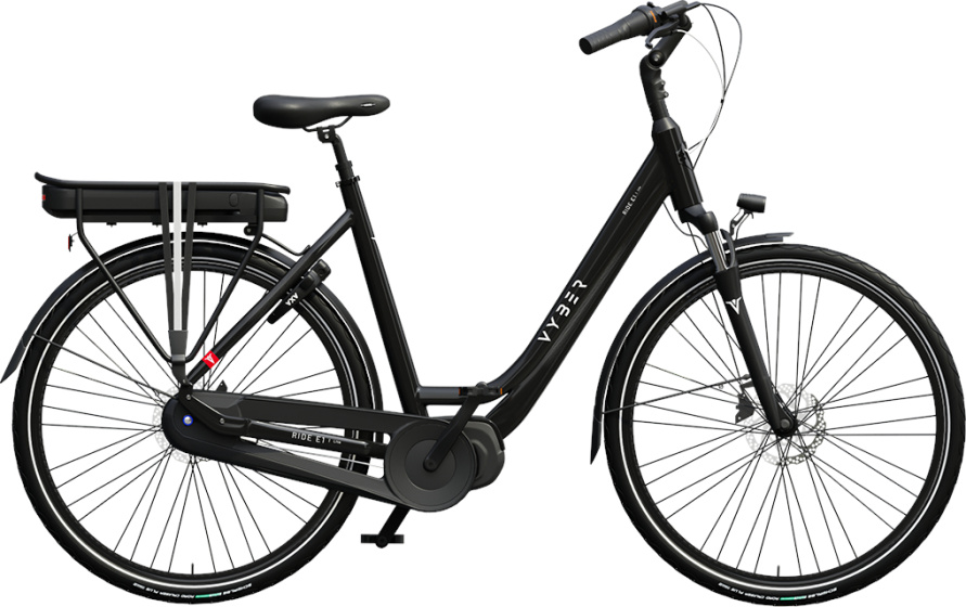 Laagste prijs: Vyber Ride E1 Lite 522Wh 28 Inch 53 cm Dames 7V Hydraulische schijfrem Zwart