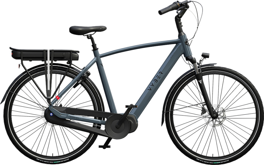 Laagste prijs: Vyber Ride E1 Lite 630Wh 28 Inch 61 cm Heren 7V Hydraulische schijfrem Grijs