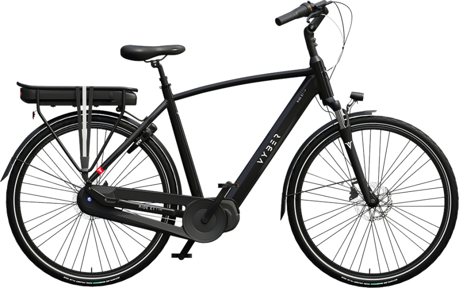 Laagste prijs: Vyber Ride E1 Lite 630Wh 28 Inch 61 cm Heren 7V Hydraulische schijfrem Zwart
