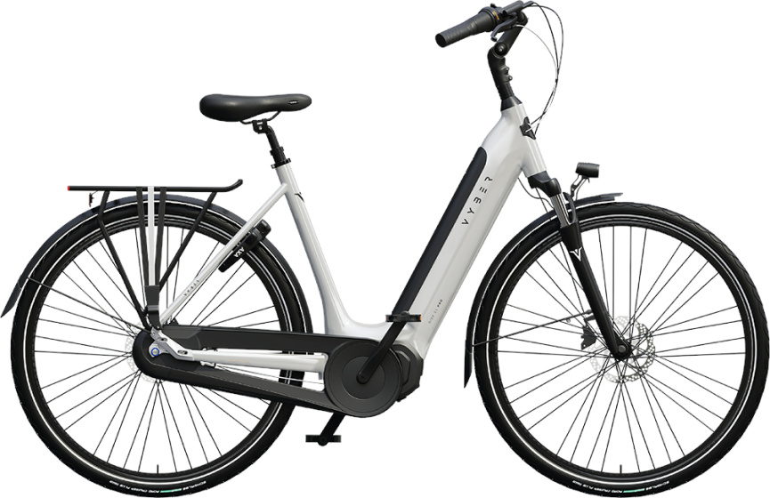 Laagste prijs: Vyber Ride E1 Pro 522Wh 28 Inch 57 cm Dames 7V Hydraulische schijfrem Wit/Zwart