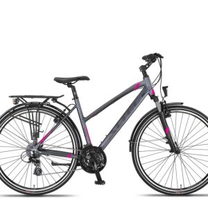 Laagste prijs: Altec Legarda 28 Inch 49 cm Dames 24V V Brakes Antraciet/Roze