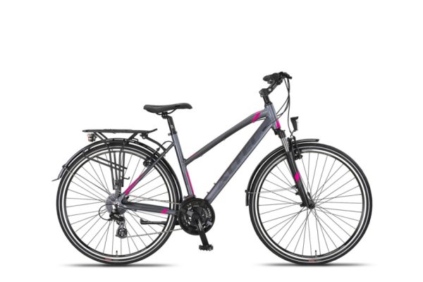 Laagste prijs: Altec Legarda 28 Inch 49 cm Dames 24V V Brakes Antraciet/Roze