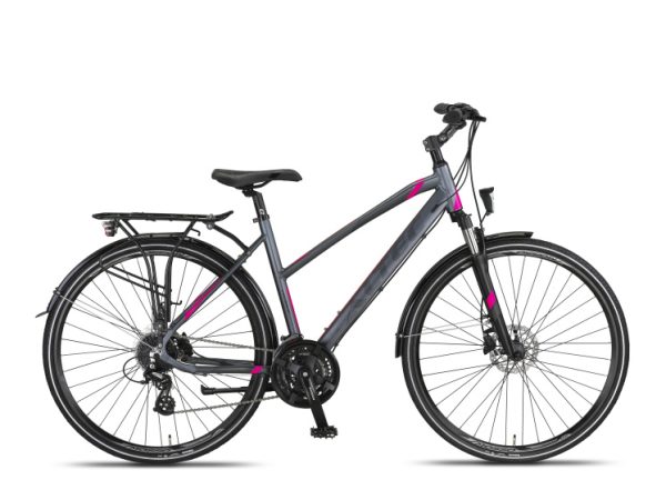 Laagste prijs: Altec Legarda 28 Inch 49 cm Dames 24V Hydraulische schijfrem Antraciet/Roze