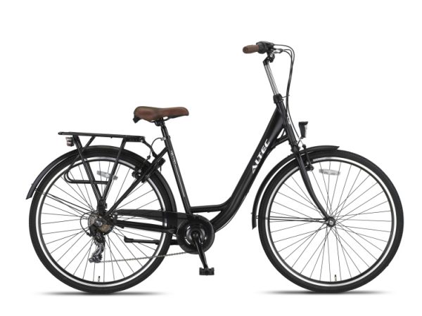 Laagste prijs: Altec Metro 28 Inch 49 cm Dames 7V V Brakes Matzwart