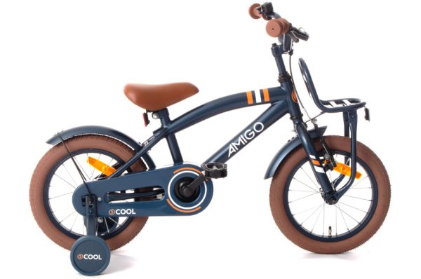 Laagste prijs: AMIGO 2Cool 14 Inch 24 cm Jongens Terugtraprem Blauw