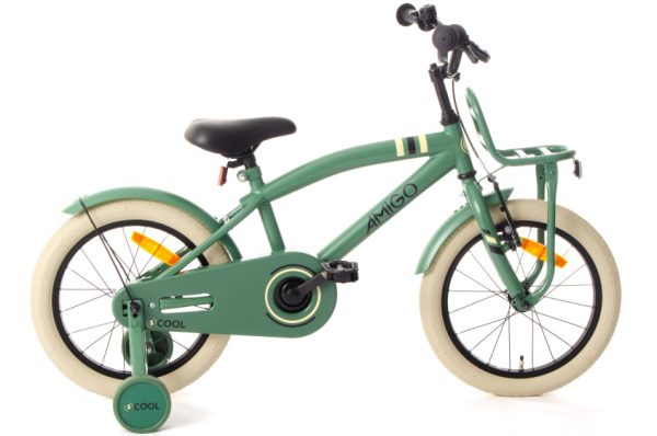 Laagste prijs: AMIGO 2Cool 16 Inch 26 cm Jongens Terugtraprem Groen