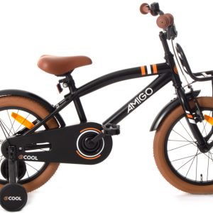 Laagste prijs: AMIGO 2Cool 16 Inch 26 cm Jongens Terugtraprem Zwart