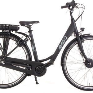 Laagste prijs: AMIGO E Faro S1 28 Inch 50 cm Dames 3V V Brakes Matzwart