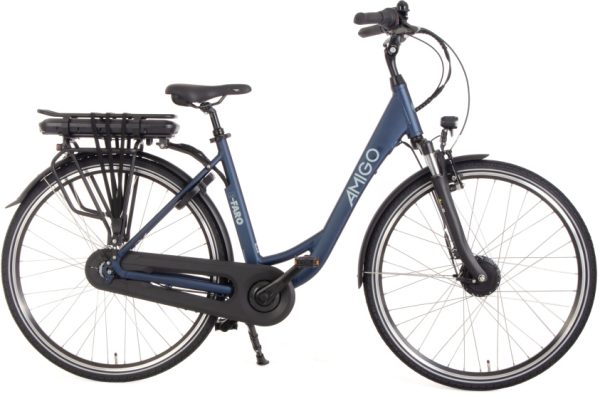 Laagste prijs: AMIGO E Faro S2 28 Inch 53 cm Dames 7V Rollerbrake Matblauw