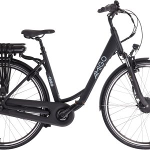 Laagste prijs: AMIGO E Faro S2 28 Inch 53 cm Dames 7V Rollerbrake Matzwart