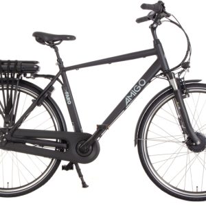 Laagste prijs: AMIGO E Faro S2 28 Inch 53 cm Heren 7V Rollerbrake Matzwart