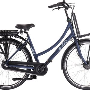 Laagste prijs: AMIGO E Lagos T2 28 Inch 50 cm Dames 3V V Brakes Matblauw