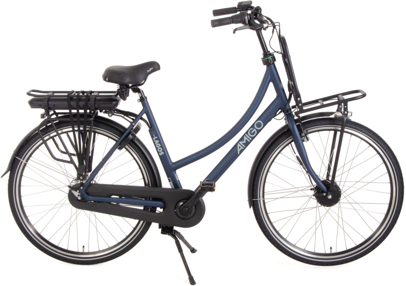 Laagste prijs: AMIGO E Lagos T3 28 Inch 55 cm Dames 7V Rollerbrake Matblauw