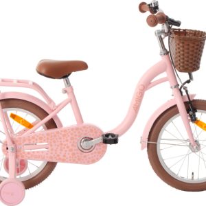 Laagste prijs: AMIGO Fairy 16 Inch Meisjes Terugtraprem Zalmroze