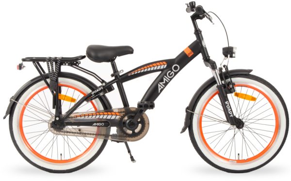 Laagste prijs: AMIGO Roady 20 Inch Jongens Terugtraprem Zwart/Oranje