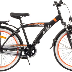 Laagste prijs: AMIGO Roady 24 Inch 36 cm Jongens Terugtraprem Zwart/Oranje