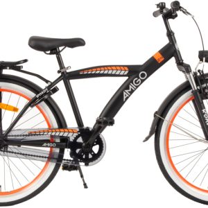 Laagste prijs: AMIGO Roady 26 Inch Jongens Terugtraprem Zwart/Oranje