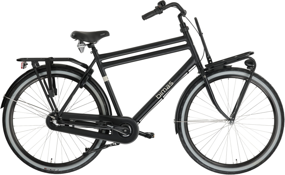 Laagste prijs: Bimas Transporter 3.0 28 Inch 57 cm Heren 3V Terugtraprem Matzwart