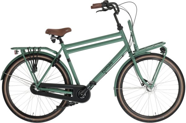 Laagste prijs: Bimas Transporter 3.3 28 Inch 57 cm Heren 3V Rollerbrake Matgroen