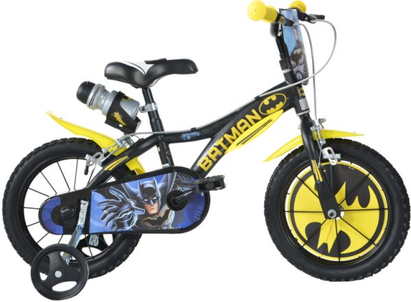 Laagste prijs: Dino Batman 14 Inch 24 cm Jongens Knijprem Zwart/Geel