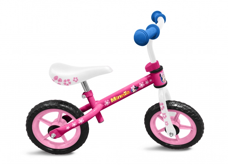 Laagste prijs: Disney Minnie Mouse Loopfiets met 2 wielen 10 Inch Meisjes Roze/Wit