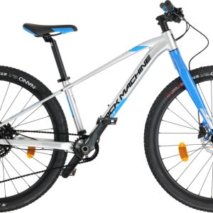 Laagste prijs: Rock Machine Thunder 27 Inch XS Junior 9V Hydraulische schijfrem Zilver/Blauw