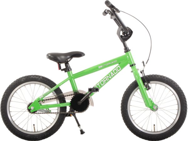 Laagste prijs: Tornado BMX 16 Inch 22 cm Jongens Terugtraprem Groen