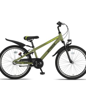 Laagste prijs: Altec Attack MTB 24 Inch Jongens 3V V Brakes Legergroen